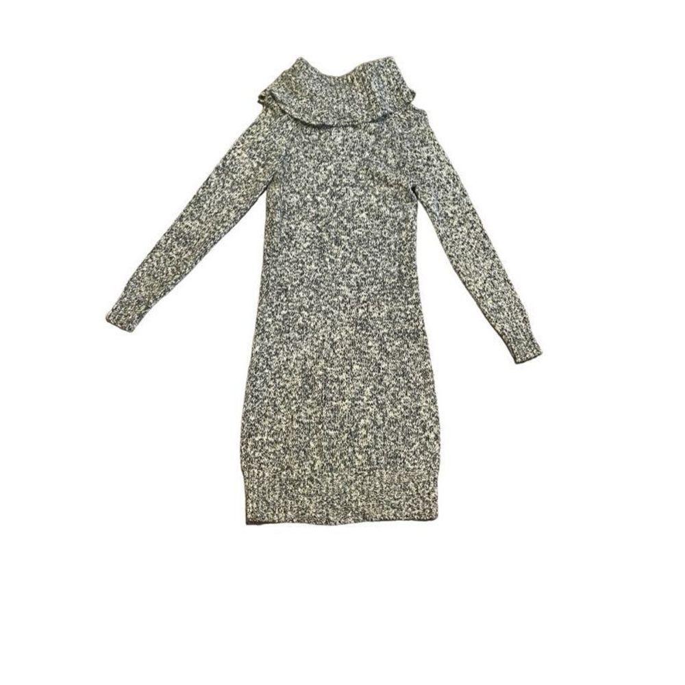 The Limited Black/White Woven Sweater Dress (S)